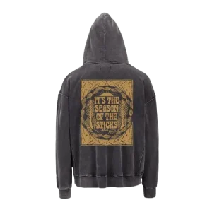 Stick Season Hoodie – Black Vintage