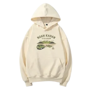 Noah Kahan Camp Tour Beige Hoodie